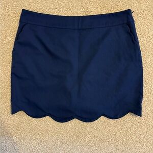 Vineyard Vines Dark Blue Scalloped Skort